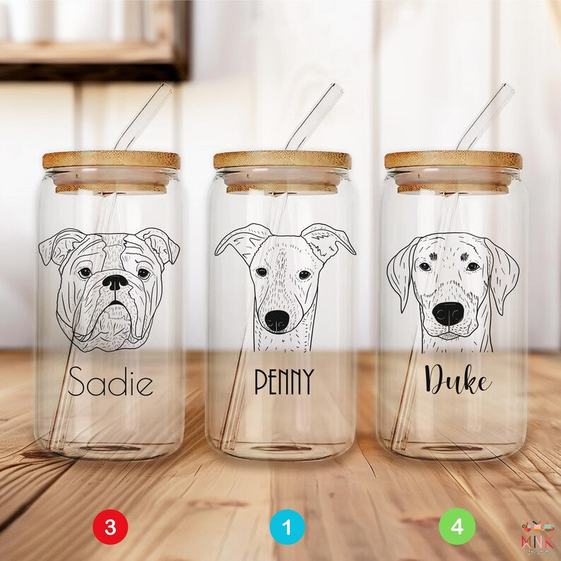 frosted glass tumbler, labrador gift, custom dog portrait, personalized pet glass, dog mom tumbler, pet lover gift, custom name cup, dog breed gift, white glass tumbler, pet memorial