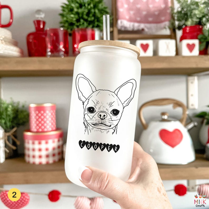 custom dog tumbler, poodle gift, personalized pet glass, dog mom gift, poodle lover, custom pet portrait, reusable straw mason jar, eco friendly tumbler, pet owner gift, clear glass tumbler