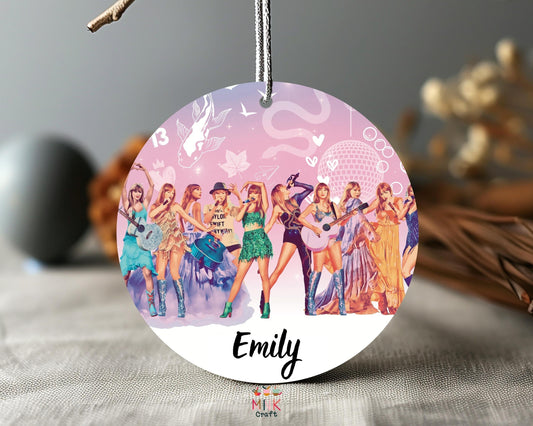 Tay Tay Personalized Ornament, Tay Ornament, Ornament Gift, Personalized Ornament, Fan Gift Ornament, Gift for Her