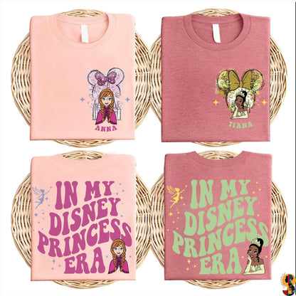 Personalized Princess Shirt, In My Disney Princess Era Sweatshirt, Disneyworld Girls Trip Tee, Disneyland Vacation Shirt,Disney Castle Shirt