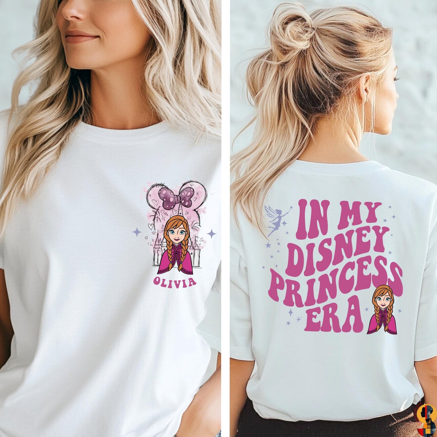 Personalized Princess Shirt, In My Disney Princess Era Sweatshirt, Disneyworld Girls Trip Tee, Disneyland Vacation Shirt,Disney Castle Shirt