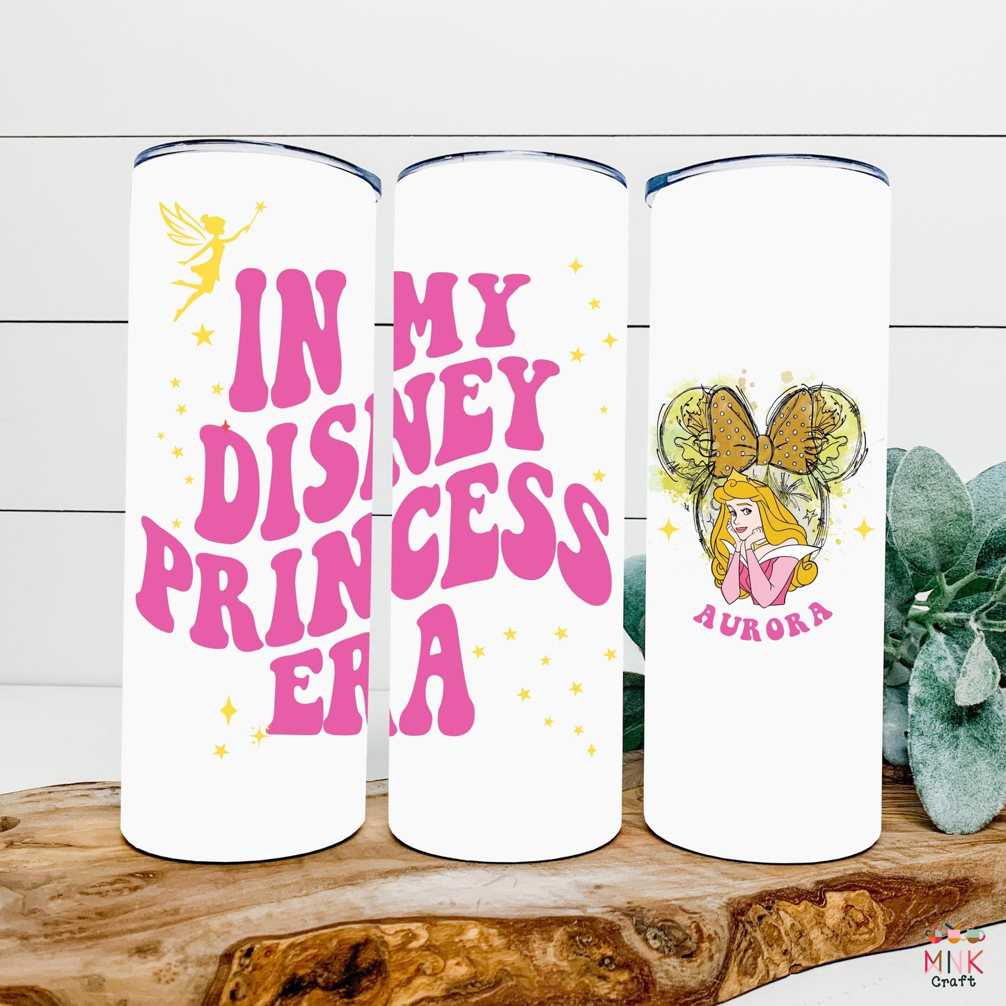 Personalized Disney Princess Tumbler, In My Disney Princess Era Cup, Custom Name Disney Castle Tumbler, Girls Trip Gift, Disneyland Vacation