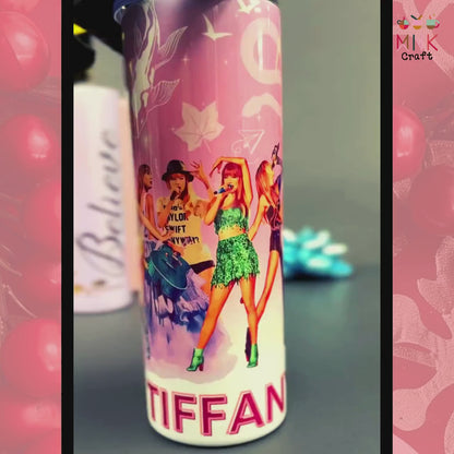 Tay Tay Personalized Tumbler, Eras Tour Tumbler Gift, Tay Tumbler, Indie Music Tumbler, Electro Pop Tumbler, Music Lover Gift, Tay Fan Gift